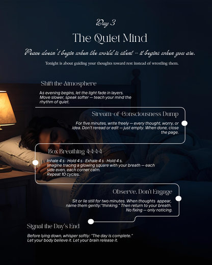 Somna – 7-Day Anti-Overthinking Sleep Routine